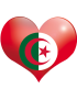 Coeur Algérien - 5x4.3cm - sticker/autocollant