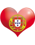 Coeur Portugal - 5x4.3cm - Sticker/autocollant