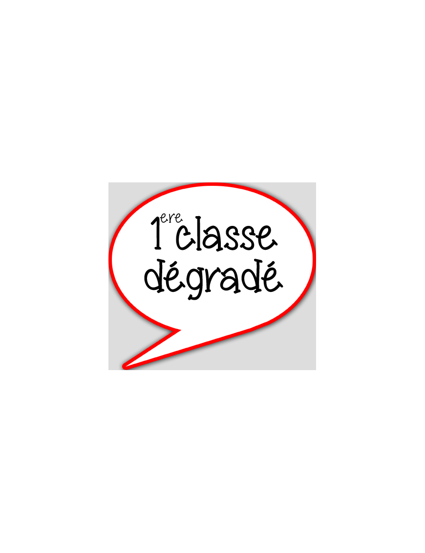 1ère classe dégradé - 10x9cm - sticker/autocollant