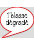 1ère classe dégradé - 10x9cm - sticker/autocollant