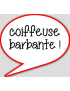 Coiffeuse barbante - 15x13.5cm - sticker/autocollant