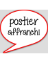 Postier affranchi - 10x9cm - sticker/autocollant