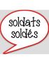 soldats soldés - 10x9cm - sticker/autocollant