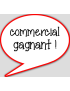 commercial gagnant - 10x9cm - sticker/autocollant