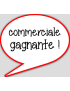 commerciale gagnante - 15x13.5cm - sticker/autocollant