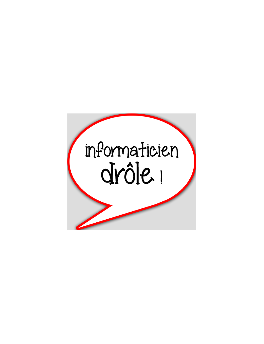 informaticien drôle - 10x9cm - sticker/autocollant