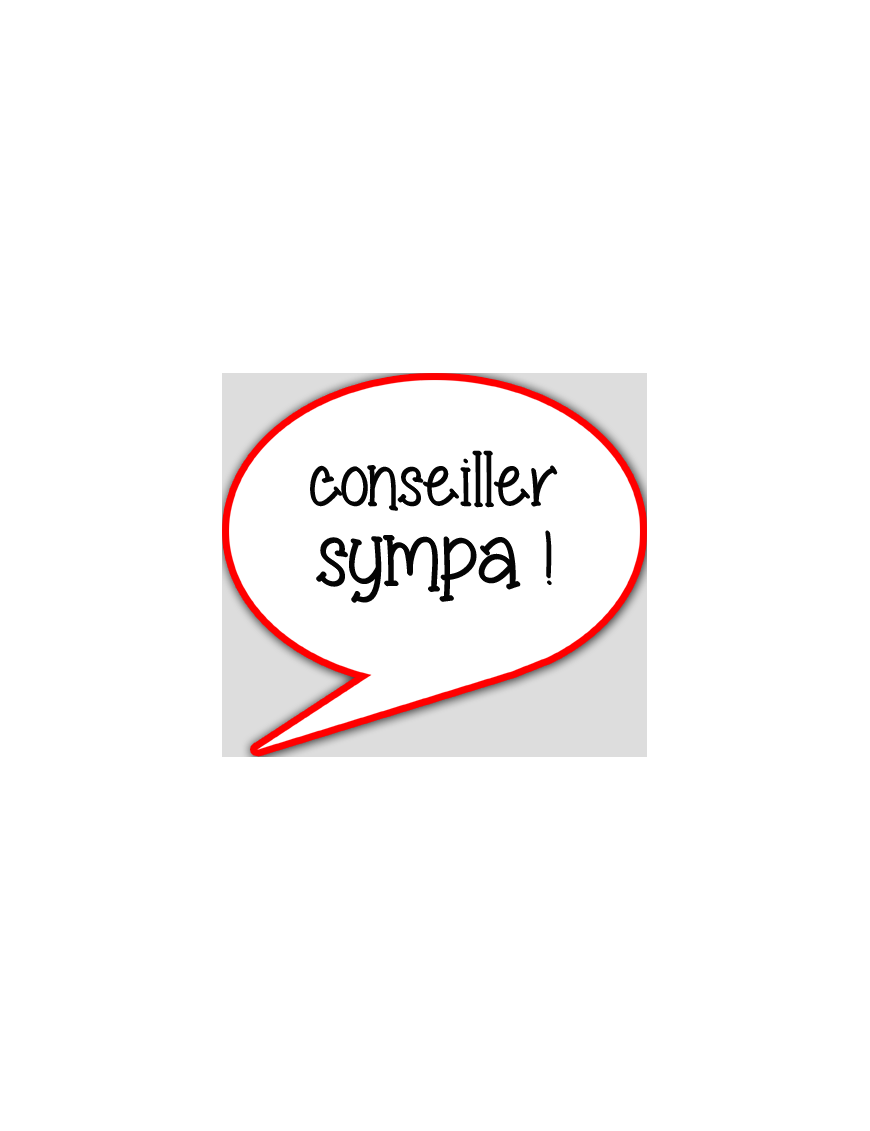 conseiller sympa - 10x9cm - sticker/autocollant