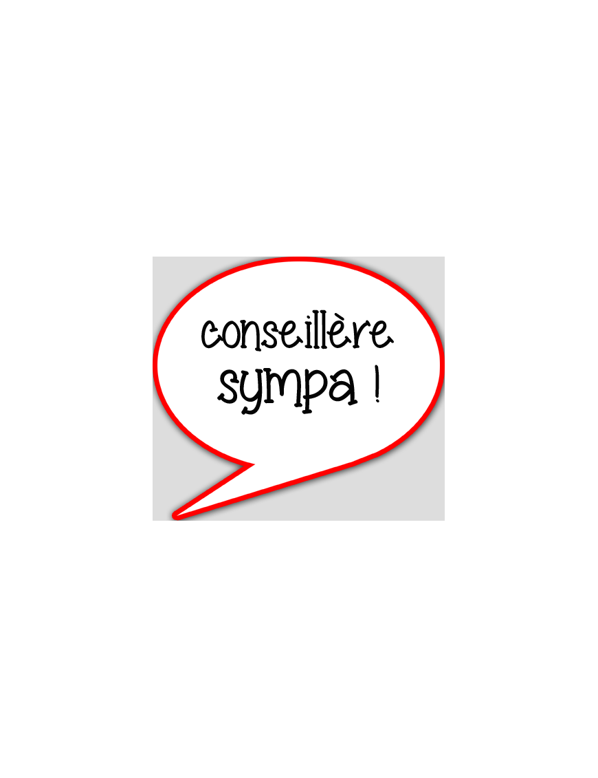 conseillère sympa - 15x13.5cm - sticker/autocollant
