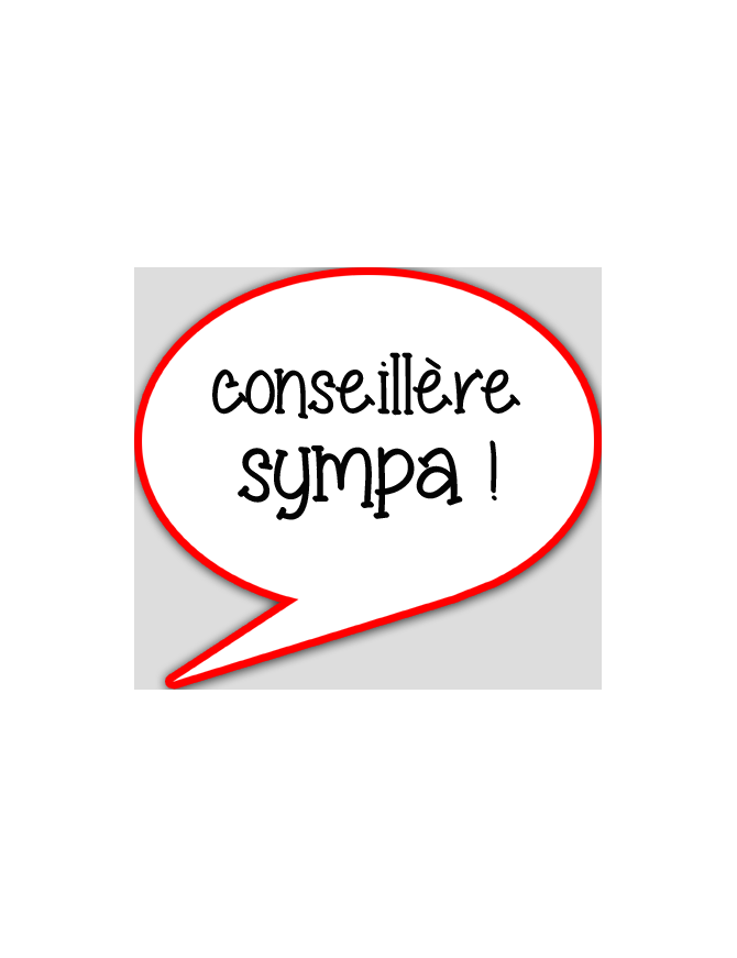 conseillère sympa - 15x13.5cm - sticker/autocollant
