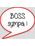 boss sympa - 10x9cm - sticker/autocollant
