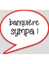 banquière sympa - 15x13.5cm - sticker/autocollant