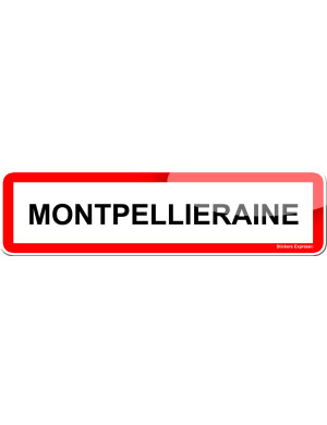 Montpellieraine (15x4cm) - Sticker/autocollant