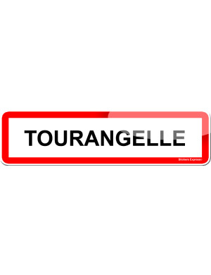 Tourangelle (15x4cm) - Sticker/autocollant