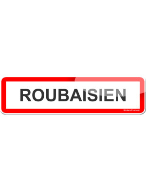 Roubaisien (15x4cm) - Sticker/autocollant