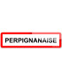 Perpignanaise (15x4cm) - Sticker/autocollant