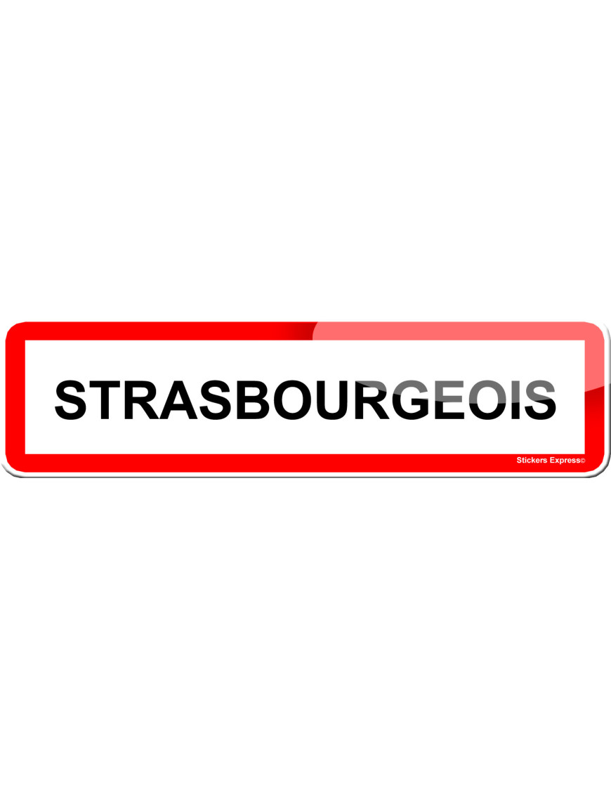 Strasbourgeois (15x4cm) - Sticker/autocollant