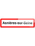 Asnières-sur-Seine (15x4cm) - Sticker/autocollant