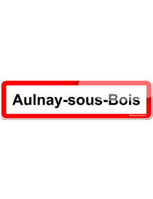 Aulnay-sous-Bois (15x4cm) - Sticker/autocollant