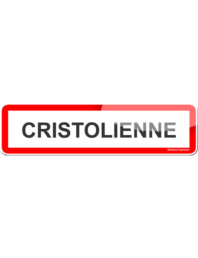 Cristolienne (15x4cm) - Sticker/autocollant
