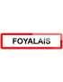 Foyalais (15x4cm) - Sticker/autocollant
