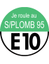 sans plomb 95 égal E10  (5x5cm) - Sticker/autocollant