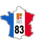 FRANCE 83 Région PACA - 5x5cm - Sticker/autocollant