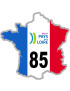 FRANCE 85 Pays de Loire - 5x5cm - Sticker/autocollant