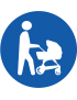 Passage obligatoire aux landeaux - 15cm - Sticker/autocollant