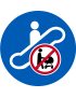 Escalateur interdit landeau - 5cm - Sticker/autocollant