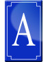 Complément numéro de rue A - classique 10x6cm - Sticker/autocollant