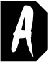 Complément numéro de rue A - architecte 6x4,7cm - Sticker/autocollan