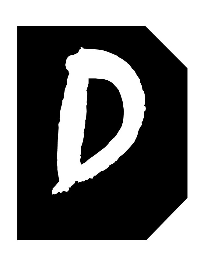 Complément numéro de rue D - architecte 6x4,7cm - Sticker/autocollan