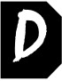 Complément numéro de rue D - architecte 6x4,7cm - Sticker/autocollan