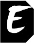 Complément numéro de rue E - architecte 6x4,7cm - Sticker/autocollan