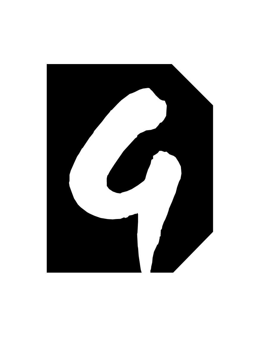 Complément numéro de rue G - architecte 6x4,7cm - Sticker/autocollan