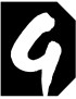 Complément numéro de rue G - architecte 6x4,7cm - Sticker/autocollan
