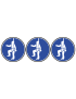 Protection contre la chute obligatoire - 3fois 10cm - Sticker/autocoll