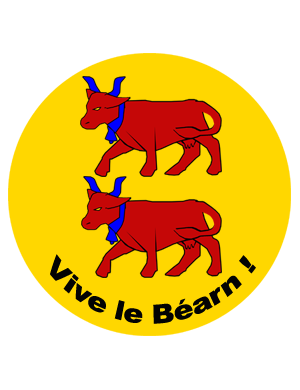 Vive le Béarn (15x15cm) - Sticker/autocollant
