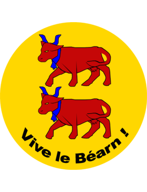 Vive le Béarn (20x20cm) - Sticker/autocollant