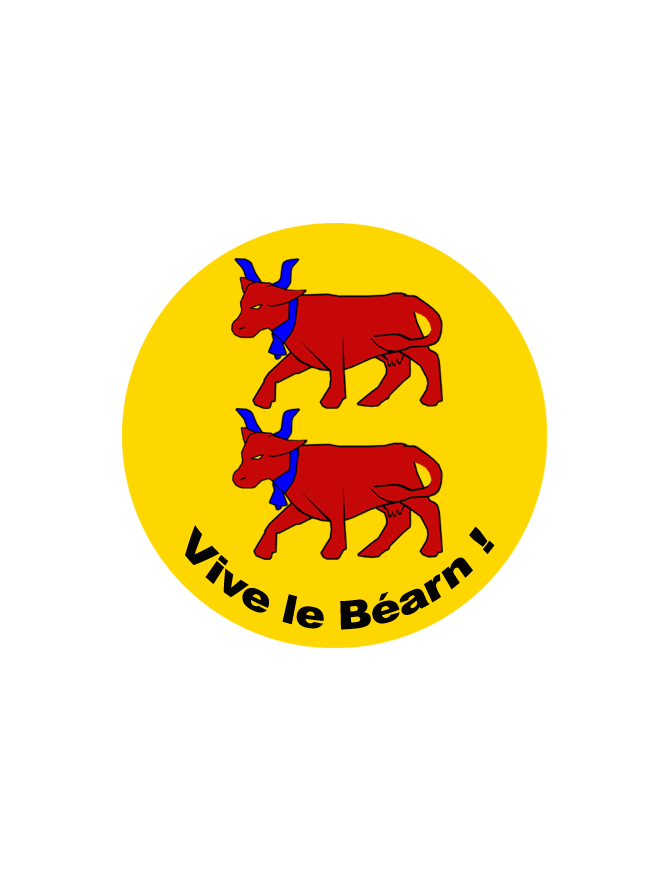 Vive le Béarn (20x20cm) - Sticker/autocollant