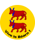 Vive le Béarn (20x20cm) - Sticker/autocollant