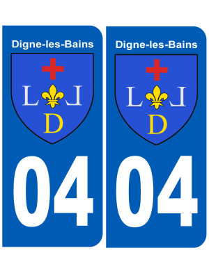 immatriculation Digne-les-Bains - Sticker/autocollant