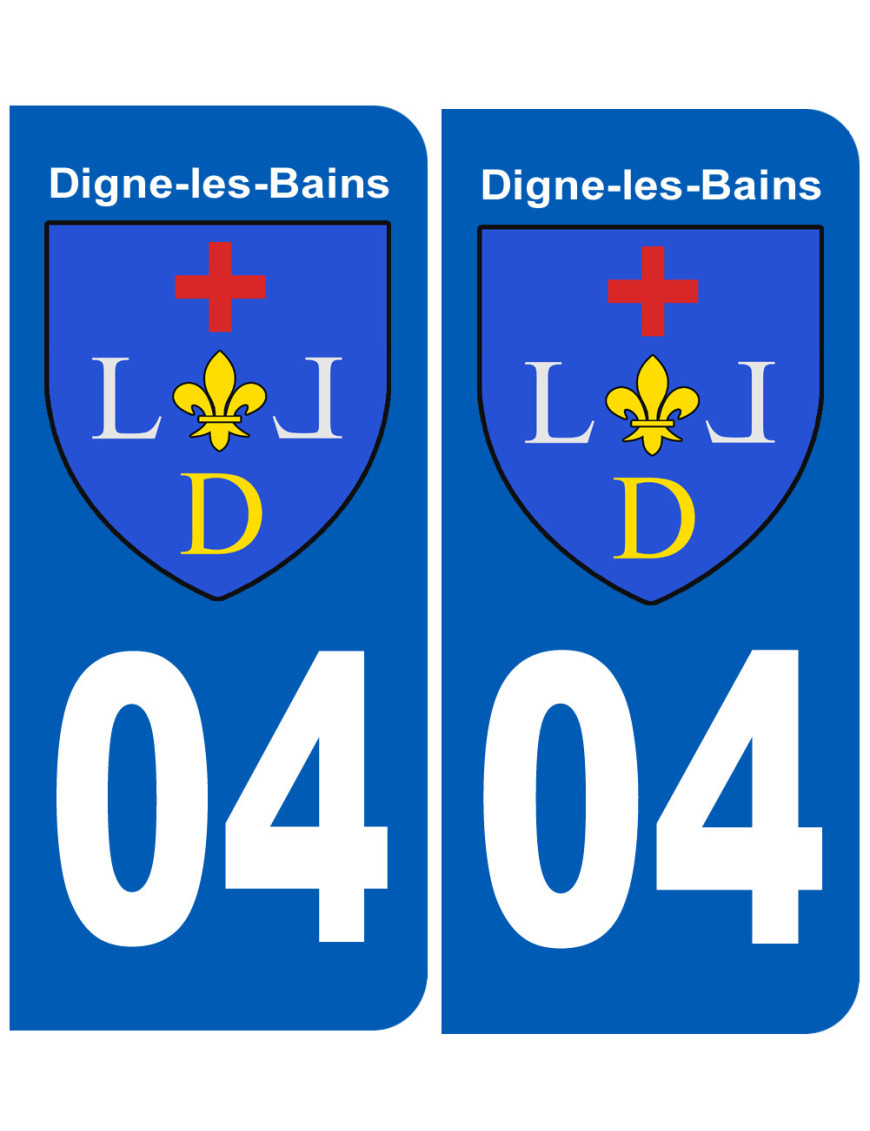 immatriculation Digne-les-Bains - Sticker/autocollant