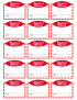 Étiquettes de confiture (15fois 6x5cm) - Sticker/autocollant