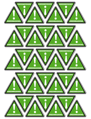 Green washing - 35fois 5x4.5cm - Sticker/autocollant