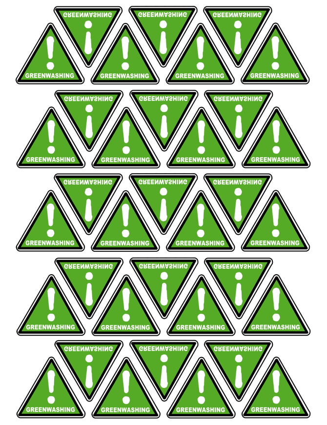 Green washing - 35fois 5x4.5cm - Sticker/autocollant