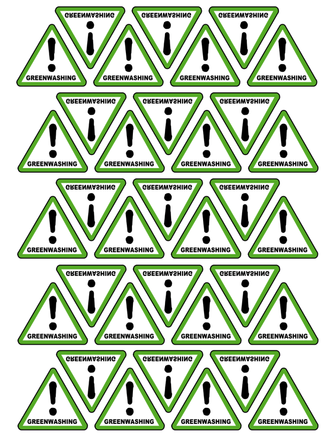 Greenwashing - 35fois 5x4.5cm - Sticker/autocollant