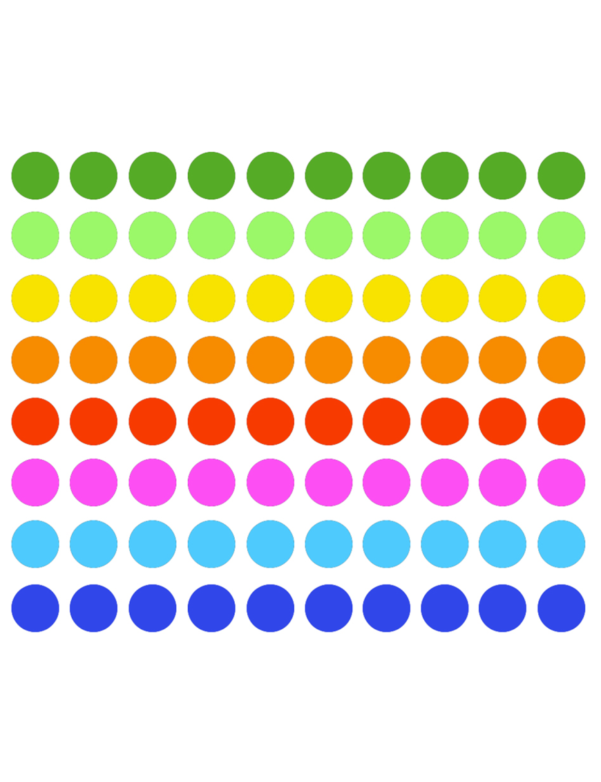 gommettes plastifiées - 80fois 2cm - Sticker/autocollant
