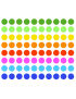 gommettes plastifiées - 80fois 2cm - Sticker/autocollant
