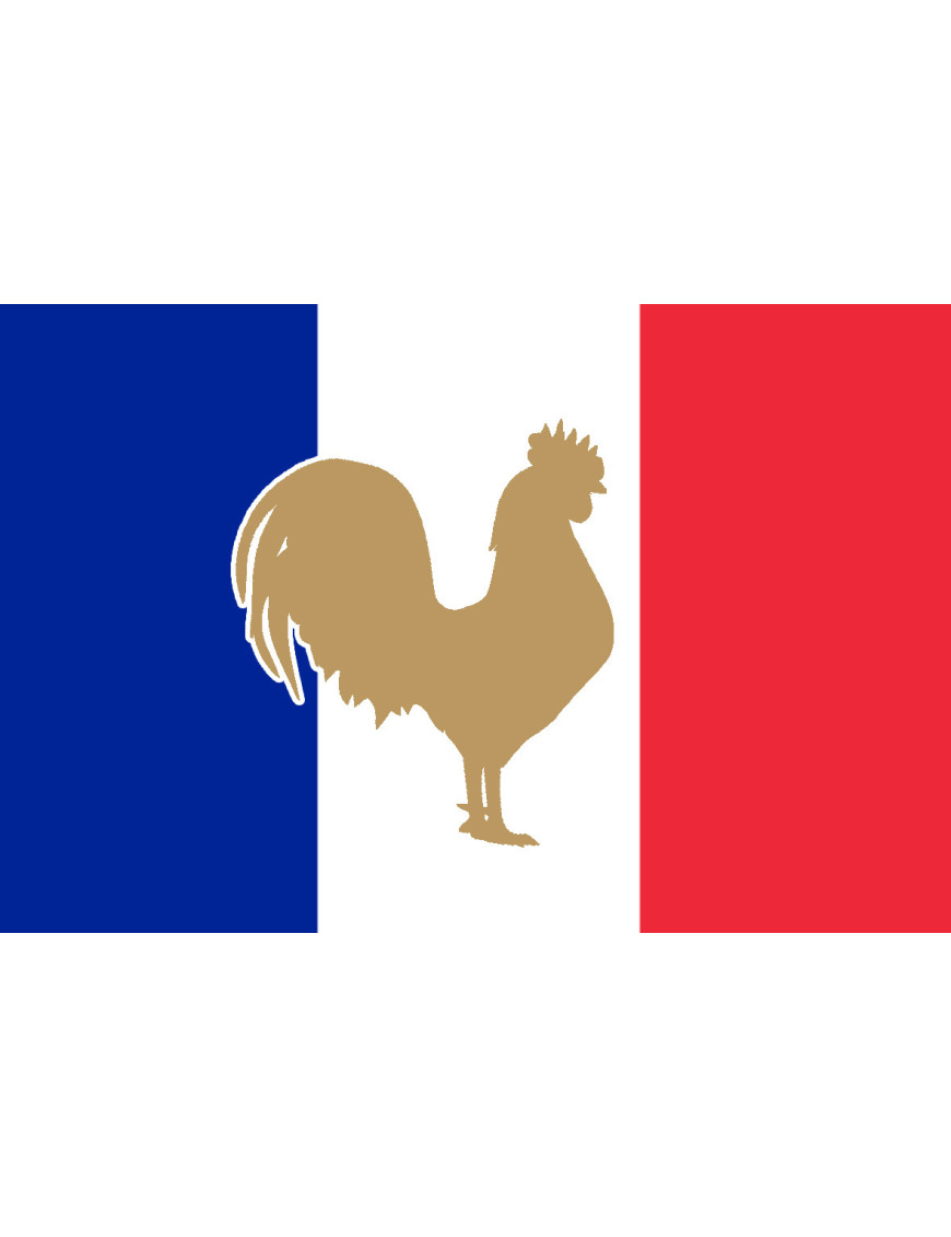 Coq Français - 15x10cm - Sticker/autocollant